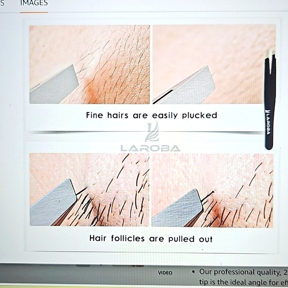 NEW Laroba Precision Slant Tweezers - Picture 3 of 10